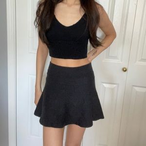 talula charcoal grey skirt